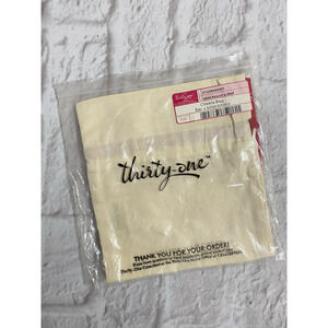 Thirty-One Cheers Bag Natural With Red NEW